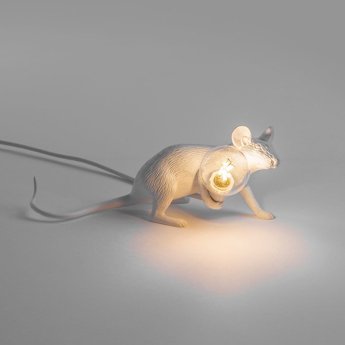 Настольная лампа SelettI Mouse Lamp Lie Down - купить Настольные лампы по цене 6540.0