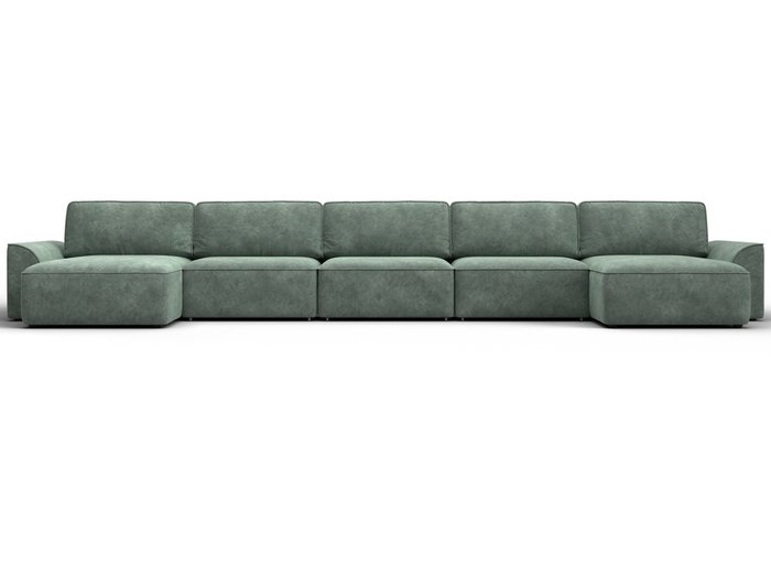 Угловой диван кровать Лига-048 МегаЛонг светло-зеленого цвета - купить Угловые диваны по цене 177990 Угловой диван кровать Лига-048 МегаЛонг светло-зеленого цвета - купить Угловые диваны по цене 177990