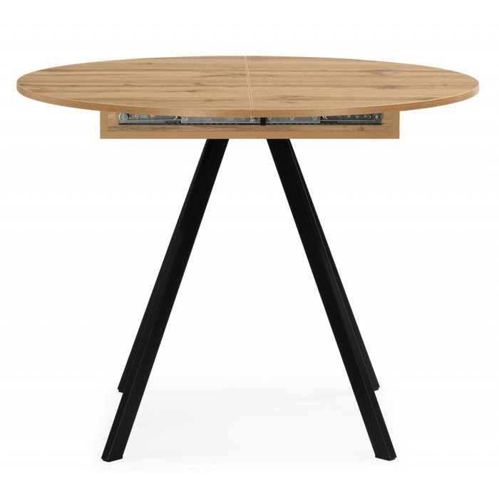 Раздвижной обеденный стол Карпер 90 черно-бежевого цвета - купить Обеденные столы по цене 14300 Раздвижной обеденный стол Карпер 90 черно-бежевого цвета - купить Обеденные столы по цене 14300