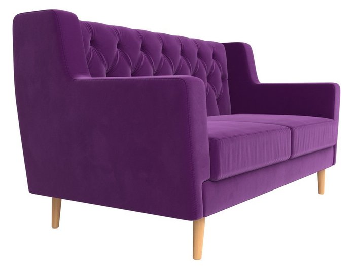 Диван Брайтон Люкс фиолетового цвета  - лучшие Прямые диваны в INMYROOM