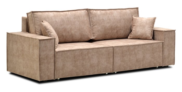 Прямой диван-кровать Фабио темно-бежевого цвета - купить Прямые диваны по цене 29300.0