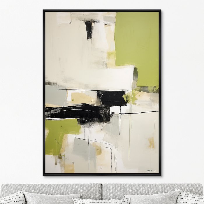 Репродукция картины Landscape collection, In green, No 2, 2024г. - купить Картины по цене 24999.0