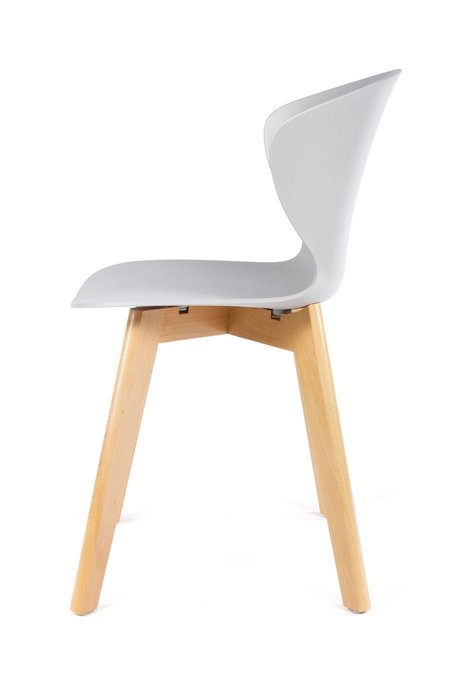 Стул Gracia серый c деревянными ножками - купить Обеденные стулья по цене 4990.0
