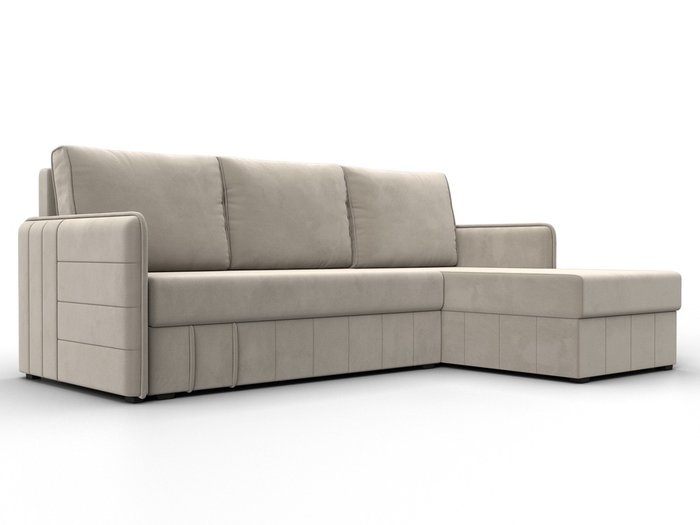 Угловой диван-кровать Слим бежевого цвета правый угол Угловой диван-кровать Слим бежевого цвета правый угол