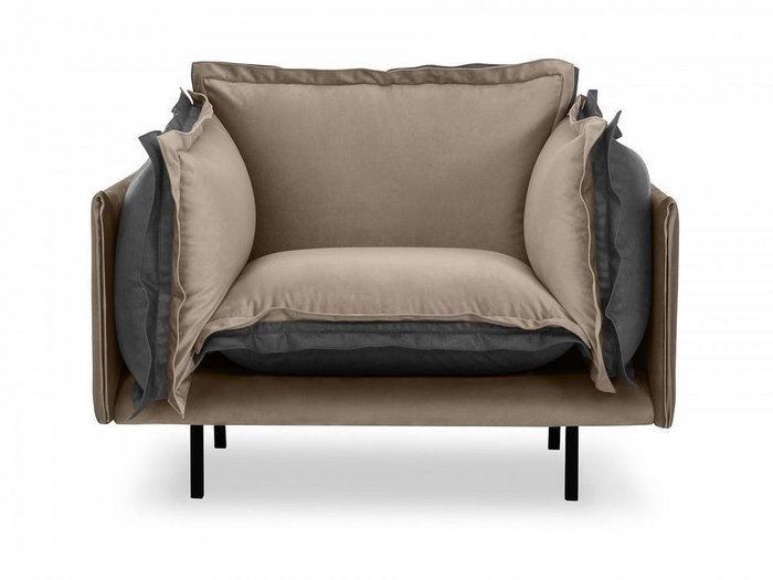 Кресло Barcelona серо-коричневого цвета - купить Интерьерные кресла по цене 69210.0