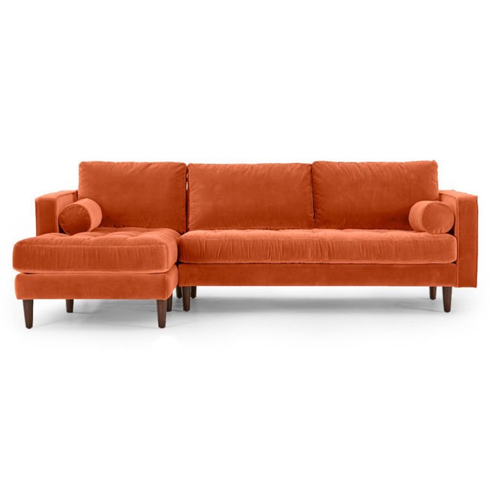 Угловой диван Scott ST оранжевого цвета