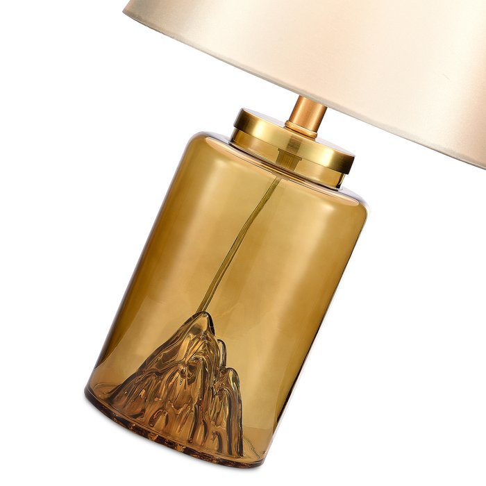 Прикроватная лампа Ande бежево-коричневого цвета - лучшие Настольные лампы в INMYROOM