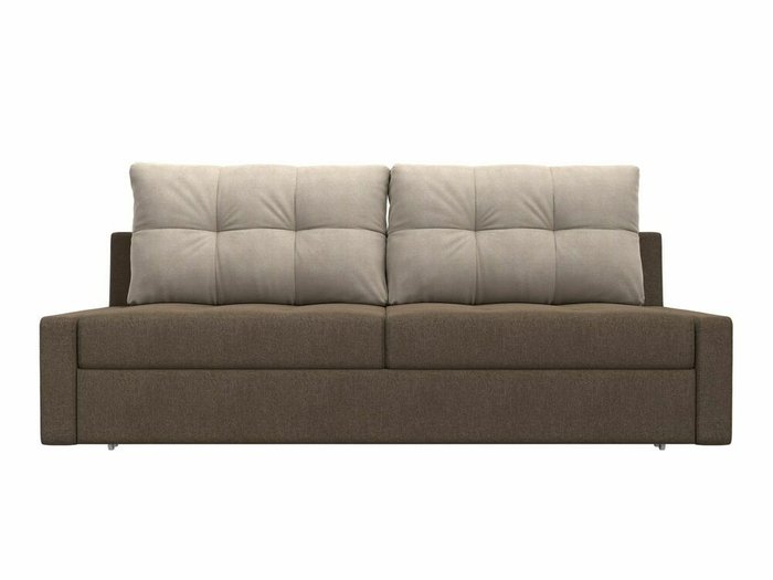 Прямой диван Мартин коричневого цвета - купить Прямые диваны по цене 40999.0