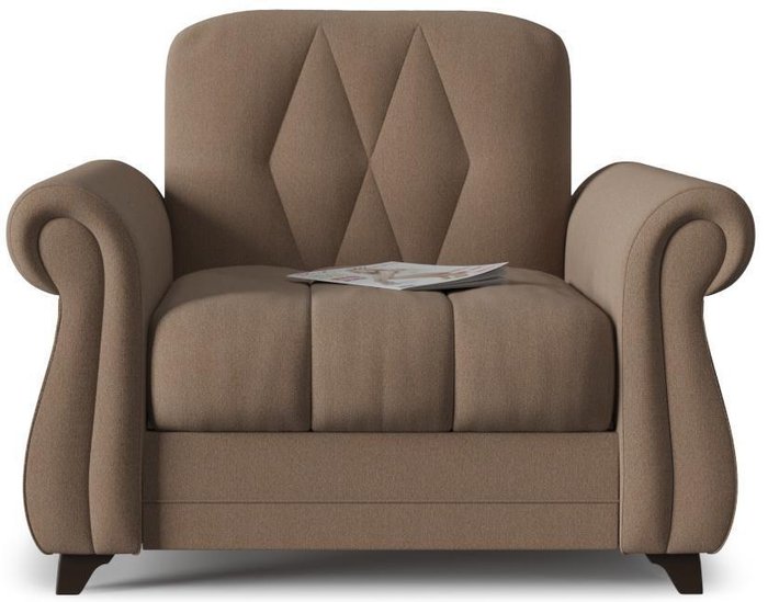 Кресло Эвора Fox коричневого цвета - купить Интерьерные кресла по цене 12050.0