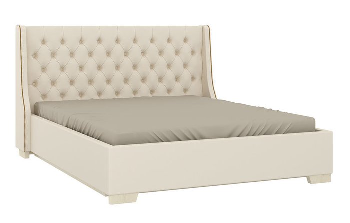 Кровать Кантри бежевого цвета 160х200 - купить Кровати для спальни по цене 48090.0