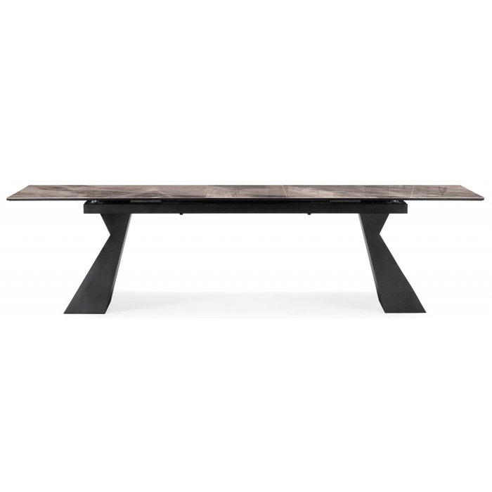 Раздвижной обеденный стол Денхольм коричневого цвета - лучшие Обеденные столы в INMYROOM