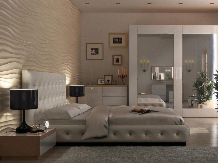 Кровать Kristal белого цвета 180х200 - лучшие Кровати для спальни в INMYROOM