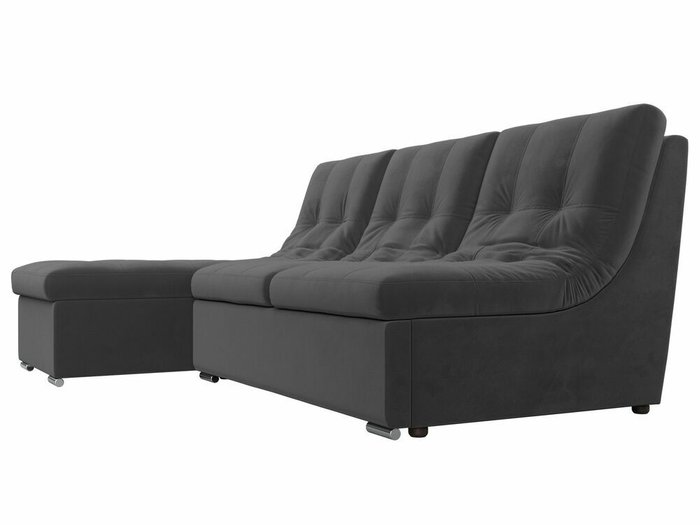 Угловой диван-кровать Релакс серого цвета угол левый - лучшие Угловые диваны в INMYROOM