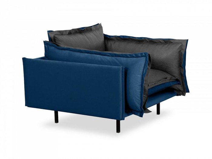 Кресло Barcelona сине-серого цвета  - лучшие Интерьерные кресла в INMYROOM