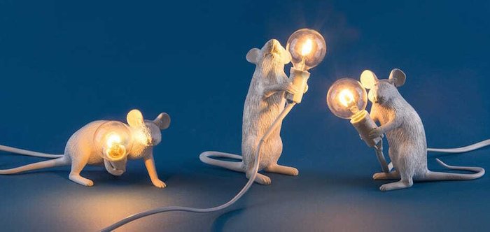 Настольная лампа Seletti Mouse Standing - купить Настольные лампы по цене 8030.0