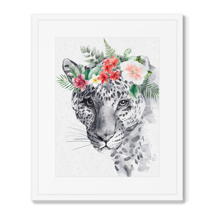 Репродукция картины в раме Graceful jaguar - купить Картины по цене 8199.0