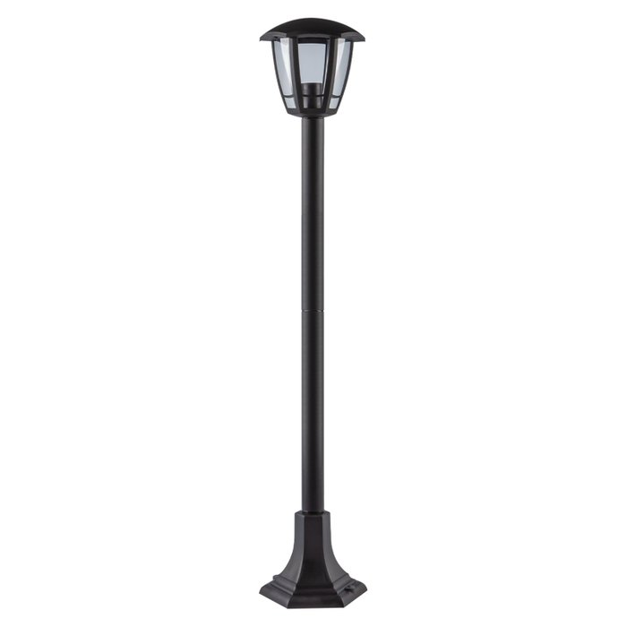 Ландшафтный светильник Валенсия из пластика черного цвета