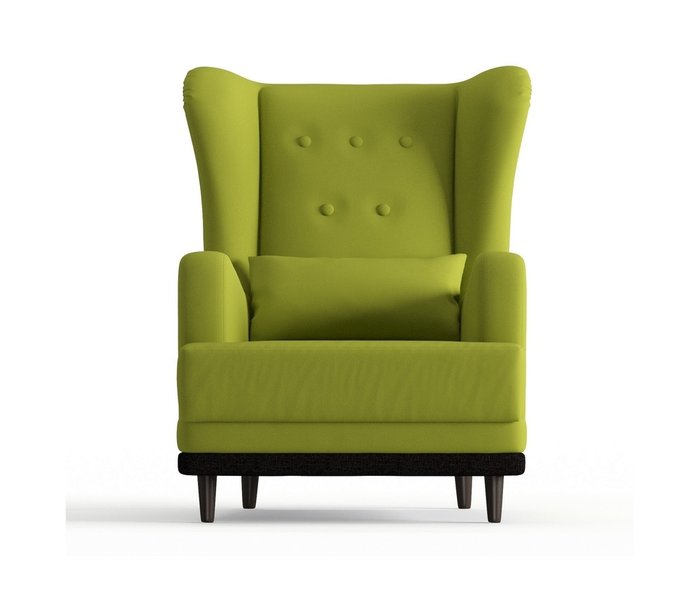 Кресло Лорд в обивке из велюра светло-зеленого цвета - купить Интерьерные кресла по цене 13290.0