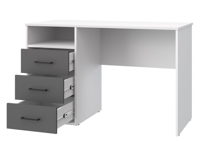 Письменный стол Оскар серо-белого цвета - купить Письменные столы по цене 14669.0