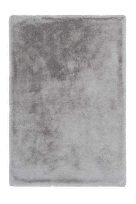 Однотонный ковер Heaven серебристого цвета 80х150