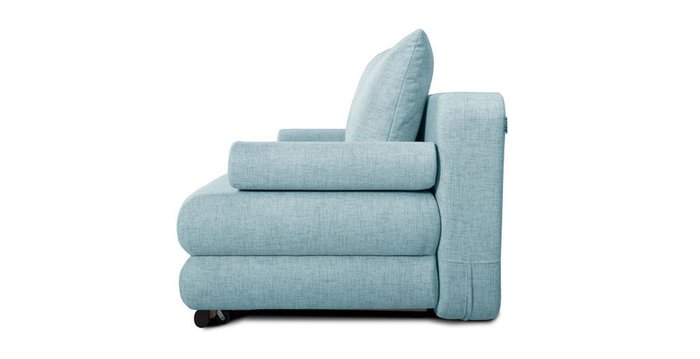 Прямой диван-кровать Фабио голубого цвета - лучшие Прямые диваны в INMYROOM