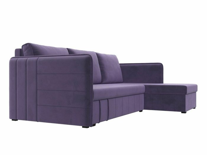 Угловой диван-кровать Слим темно-фиолетового цвета правый угол - купить Угловые диваны по цене 31999.0