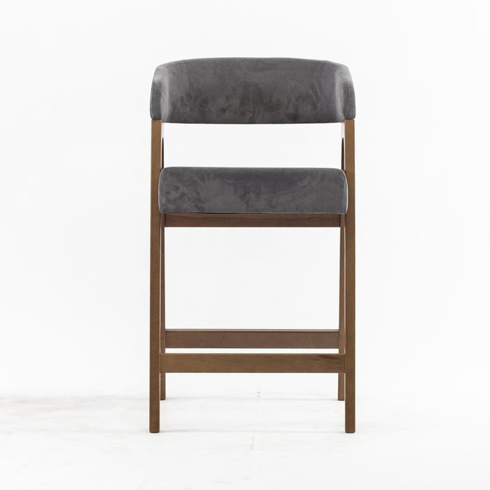 Барный стул Берн темно-серого цвета - купить Барные стулья по цене 27590