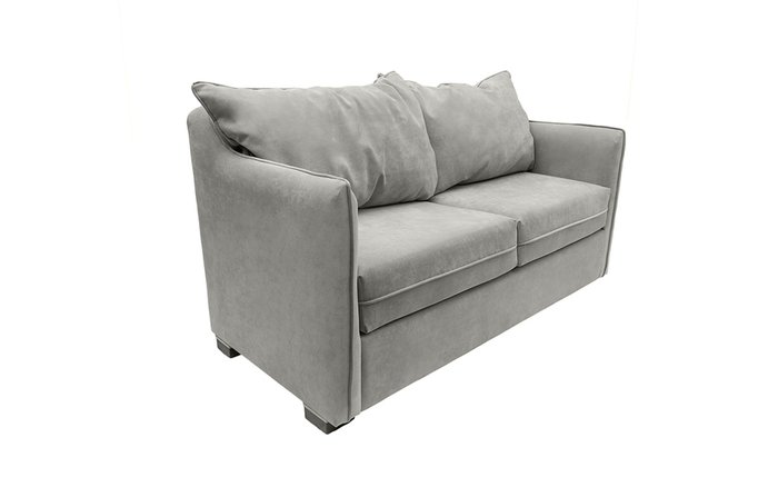  Прямой диван Arthur S серого цвета - купить Прямые диваны по цене 48000.0