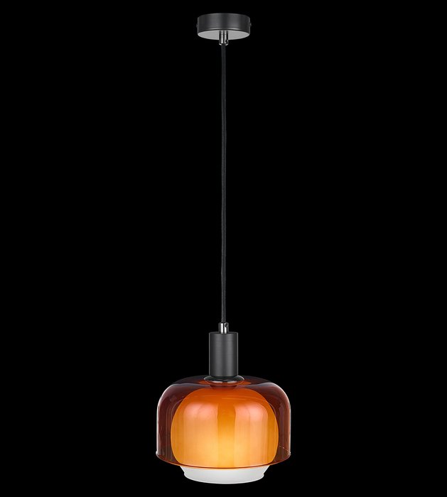 Подвесной светильник Nature с плафонами оранжевого цвета - лучшие Подвесные светильники в INMYROOM