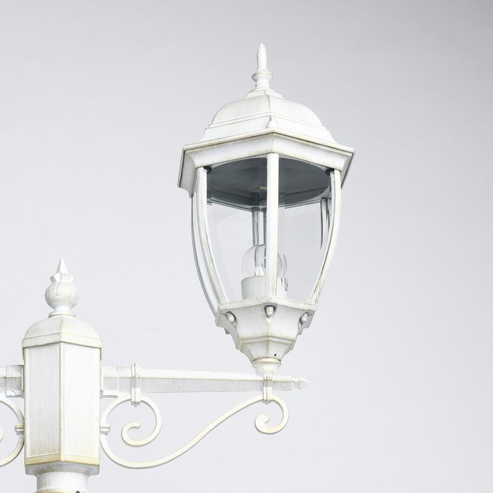 Уличный наземный светильник Фабур белого цвета - лучшие Наземные светильники в INMYROOM