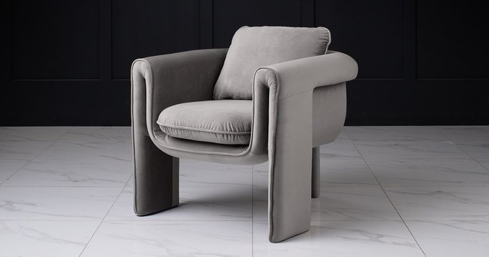 Кресло Whooper серого цвета - лучшие Интерьерные кресла в INMYROOM
