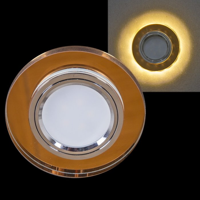 Встраиваемый светильник 16309-9.0-001LF MR16+LED3W TEA (стекло, цвет коричневый) Встраиваемый светильник 16309-9.0-001LF MR16+LED3W TEA (стекло, цвет коричневый)