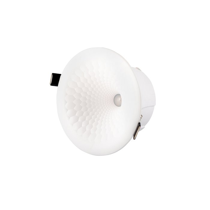 Точечный встраиваемый светильник из пластика белого цвета - купить Встраиваемые споты по цене 1106.0