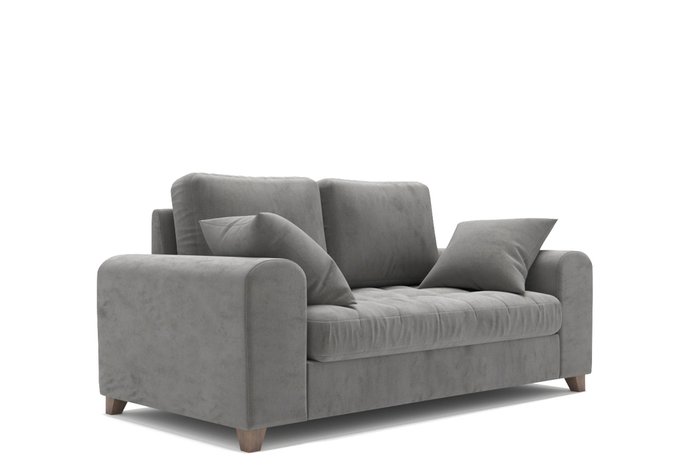  Диван Vittorio MT двухместный серый - купить Прямые диваны по цене 52400.0