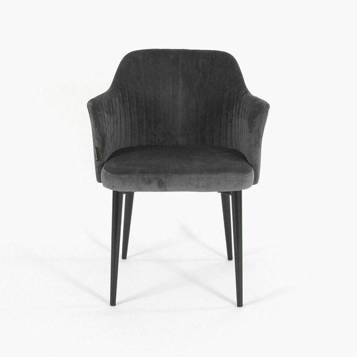 Стул Brooklyn темно-серого цвета  - купить Обеденные стулья по цене 14500.0