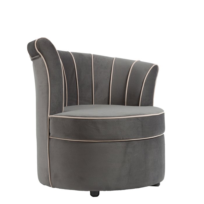 Кресло Shell серого цвета  - купить Интерьерные кресла по цене 42500.0