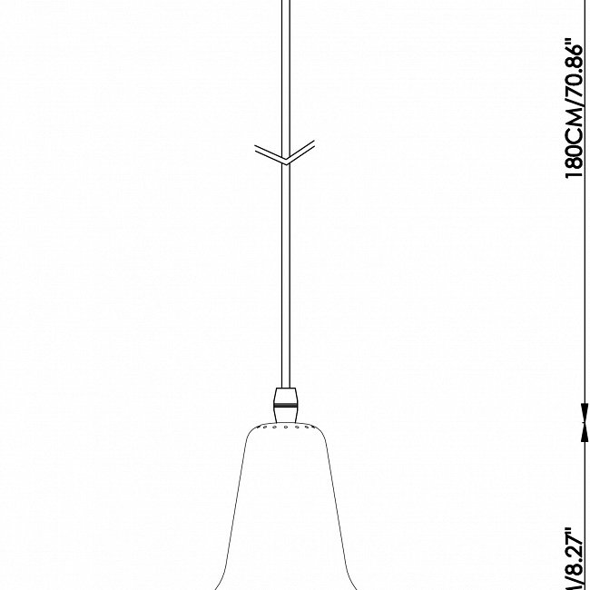 Подвесной светильник  "Italian Cone" - купить Подвесные светильники по цене 8034.0