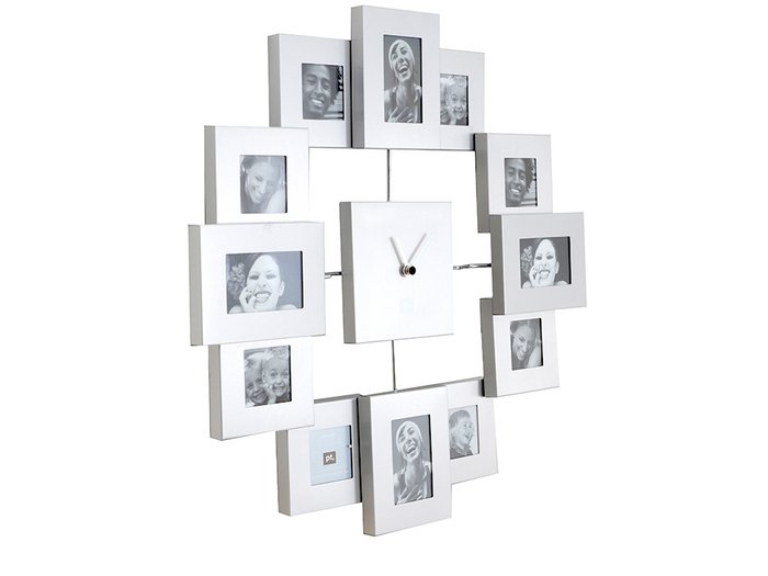 Фоторамка часы Family Time белого цвета - купить Часы по цене 5190.0