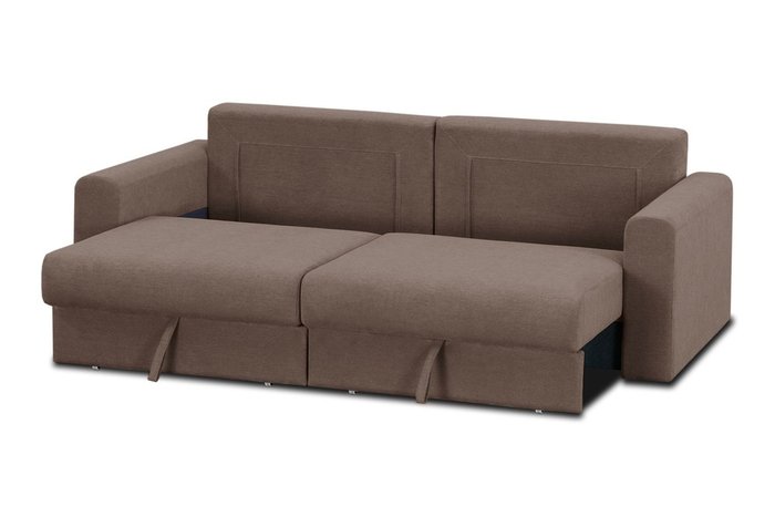 Диван-кровать Модена коричневого цвета - купить Прямые диваны по цене 47840.0