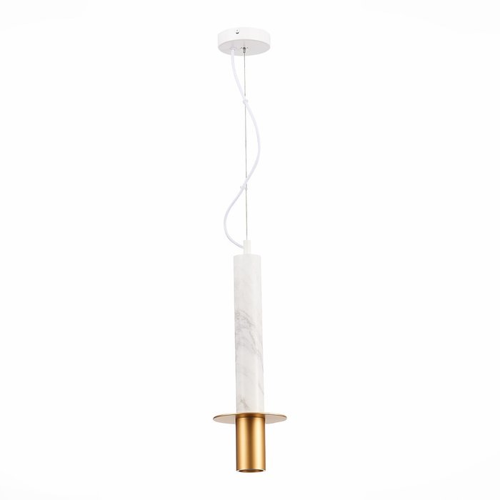 Подвесной светильник Varese бело-золотистого цвета - купить Подвесные светильники по цене 12030.0
