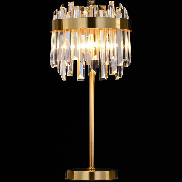 Настольная лампа IL5189-3TLS-29 BRASS MIRAGE (стекло, цвет прозрачный) - купить Настольные лампы по цене 18850.0 Настольная лампа IL5189-3TLS-29 BRASS MIRAGE (стекло, цвет прозрачный) - купить Настольные лампы по цене 18850.0