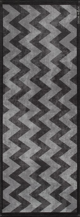 Ковер Urban Zigzag серого цвета 60х160 Ковер Urban Zigzag серого цвета 60х160