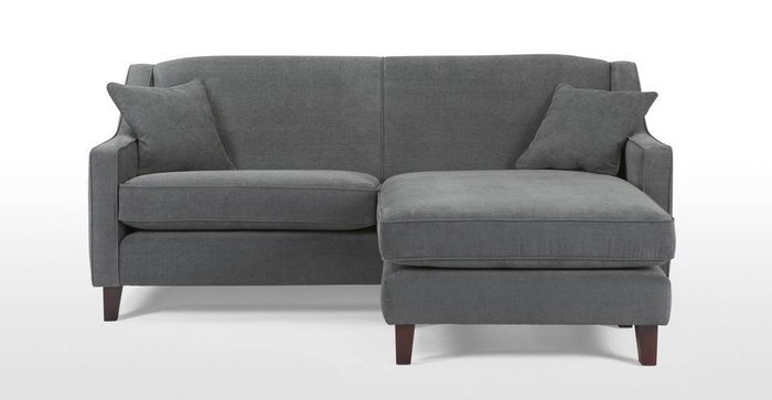 Угловой диван-кровать Halston двухместный серого цвета  - купить Угловые диваны по цене 69100.0