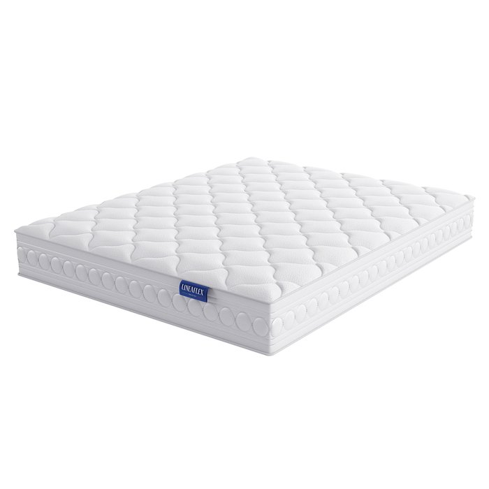 Матрас Prato 90x200 белого цвета - лучшие Пружинные матрасы в INMYROOM Матрас Prato 90x200 белого цвета - лучшие Пружинные матрасы в INMYROOM
