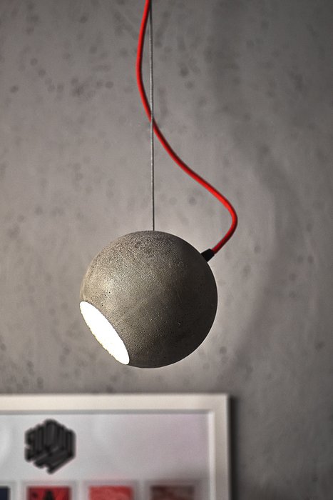 Подвесной светильник Loona из бетона  - лучшие Подвесные светильники в INMYROOM