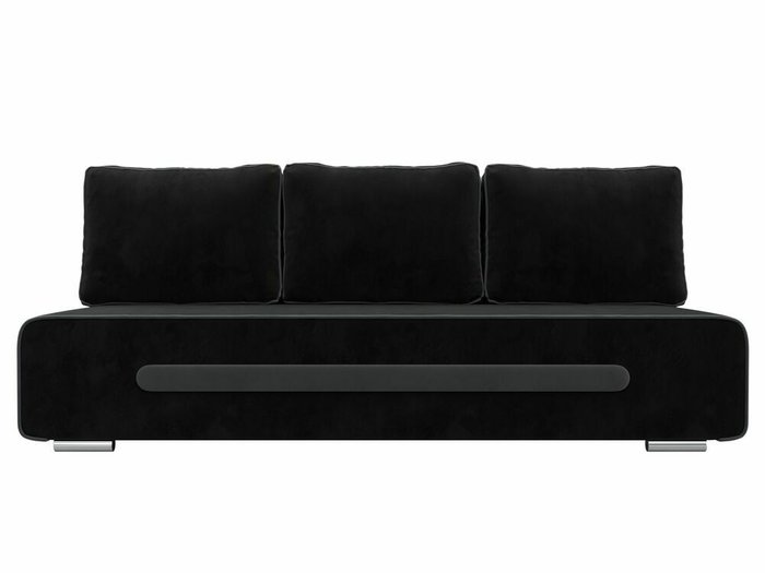 Прямой диван-кровать Приам черного цвета - купить Прямые диваны по цене 35999.0