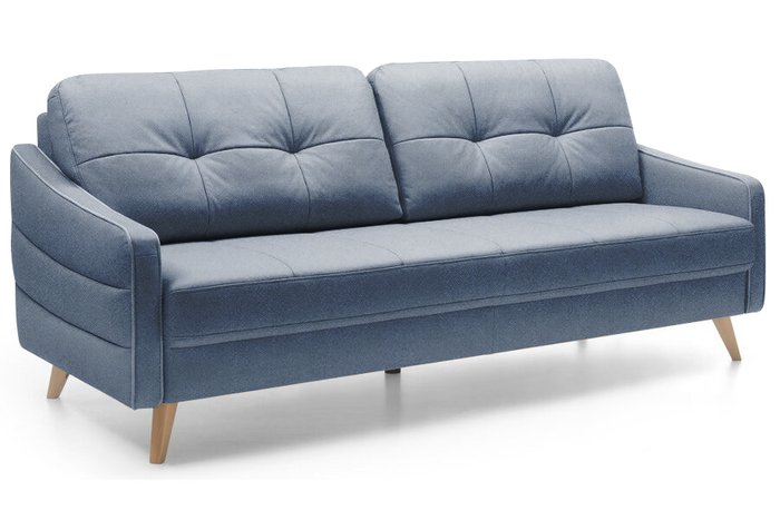 Диван-кровать Криспи темно-синего цвета - купить Прямые диваны по цене 44829.0