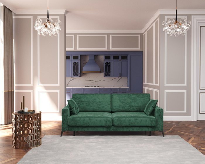 Диван-кровать Наоми зеленого цвета - лучшие Прямые диваны в INMYROOM