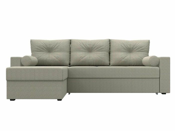 Угловой диван-кровать Верона серо-бежевого цвета левый угол - купить Угловые диваны по цене 44999.0