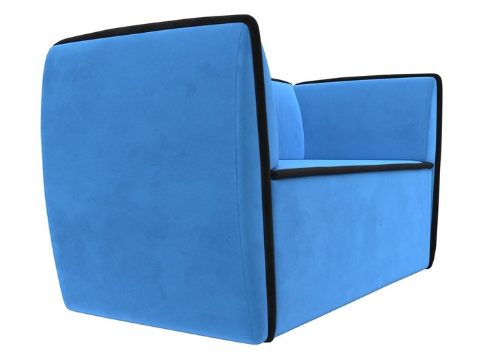 Прямой диван Бергамо голубого цвета - лучшие Прямые диваны в INMYROOM